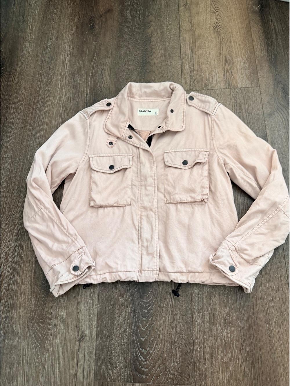 Pistola Military Utility Jacket; Dusty Rose Pink Field Jacket Size S